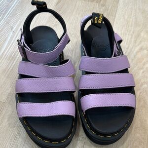 Dr. Martens Purple and Black Sandals